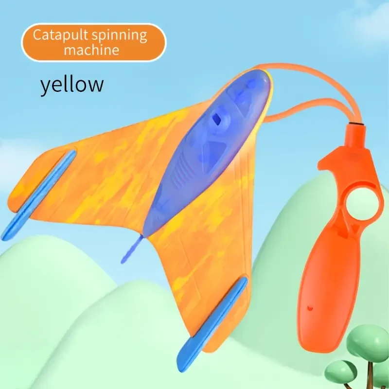 Slingshot Launching Foam Planes, Flying Discs, Gliders, Outdoor Sports Toys for Parks, Perfect Gifts for Halloween, Thanksgiving, Christmas, And Birthdays.