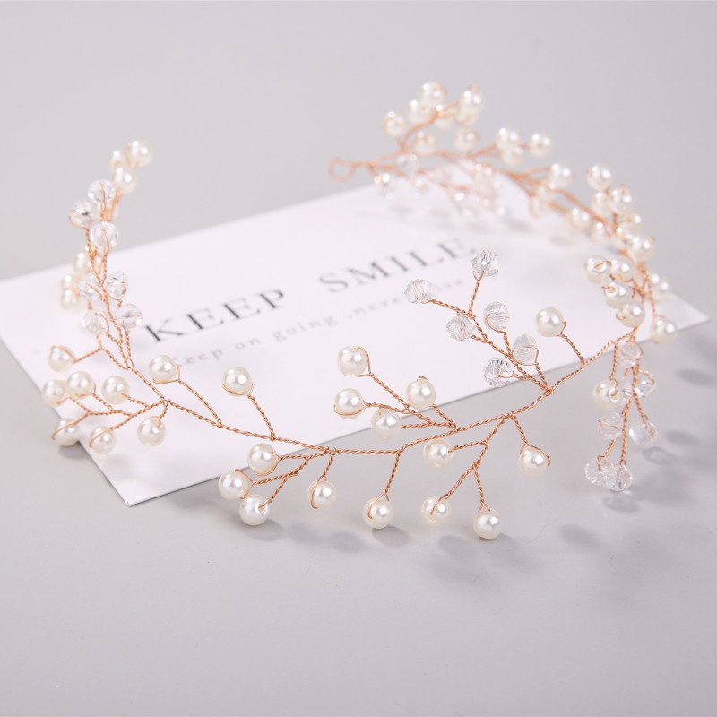 MLTS145 Fashion Handmade Pearls Hairband Bridal Handmade Hair Accessories Wholesale