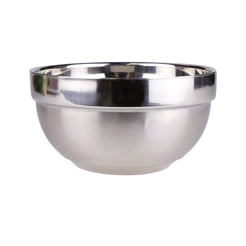 18/8 Factory Heat Insulated Serving Salad Mixing Double Walled 304 Stainless Steel Rice Soup Bowl