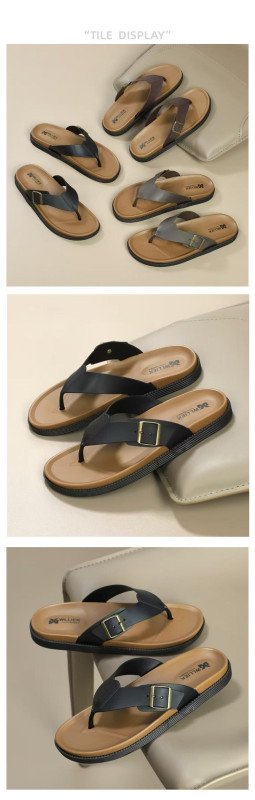 Mens Sport Flip Flops Comfort Thong Sandals Men Outdoor Summer Beach Flip-Flops Slippers