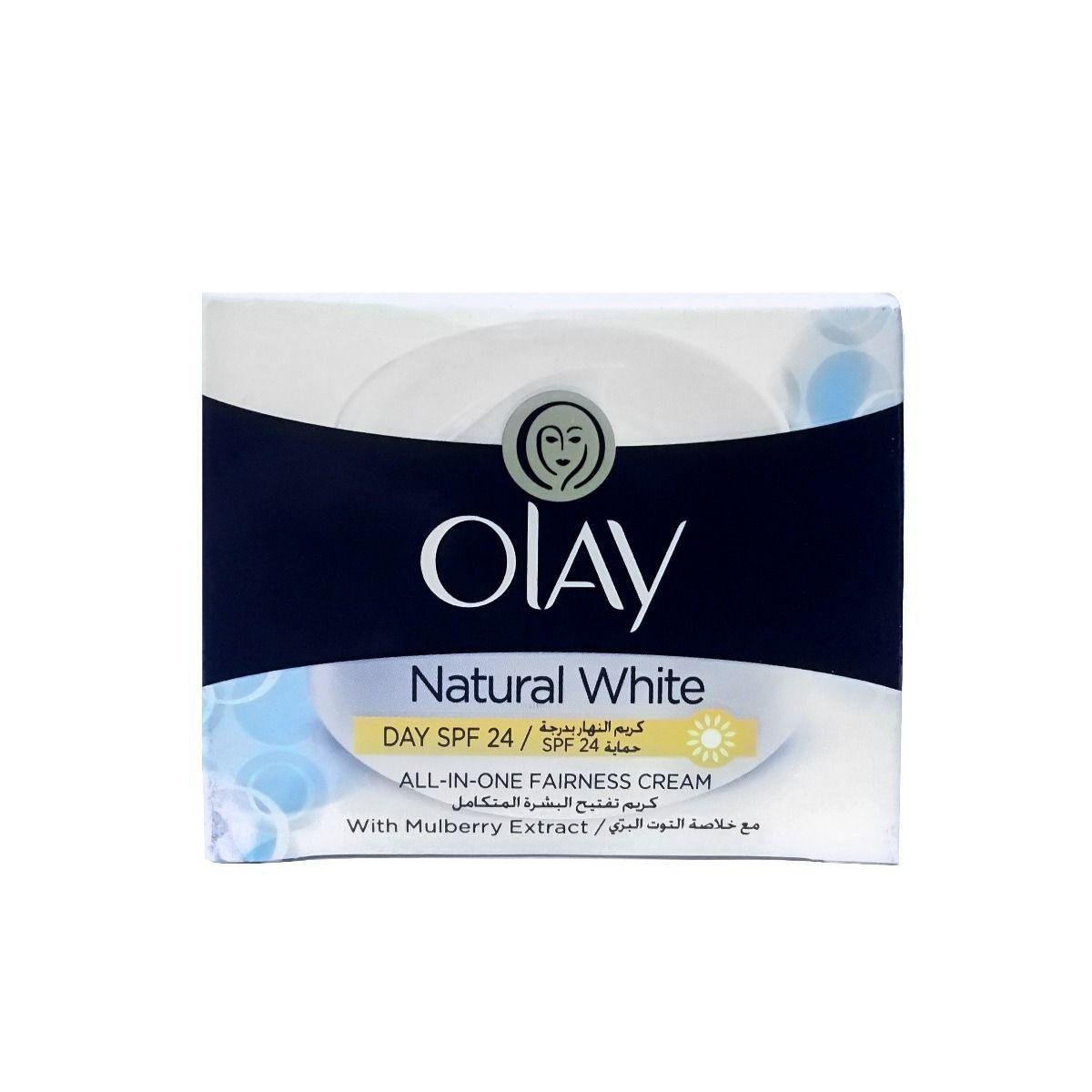 Olay natural white day cream all in one fairness with spf 24
