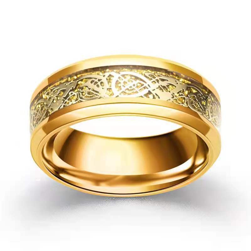 Accessories stainless Steel Stainless Steel Dragon Ring Couple Fashion Men's Ring
