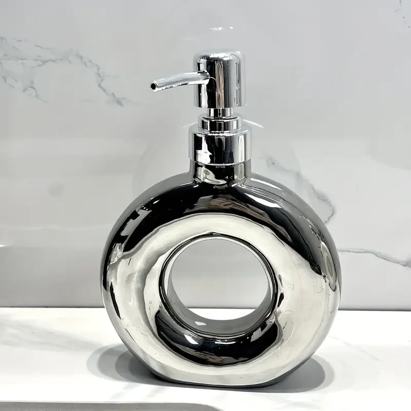 A Creative Ceramic Hand Soap Bottle, An Empty Bottle For Bathroom Shower Gel Hand Soap Dispenser