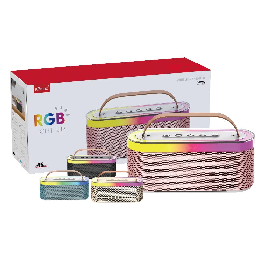 KTS Wireless Portable Outdoor BT Speaker with FM Radio 45MM KTS-2112 Factory Price Wholesale OEM