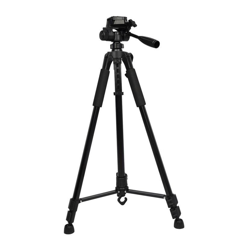 Camera Black Tripod Stand Camera Selfie Live Travel Tripod Stand Ring Light Tripod