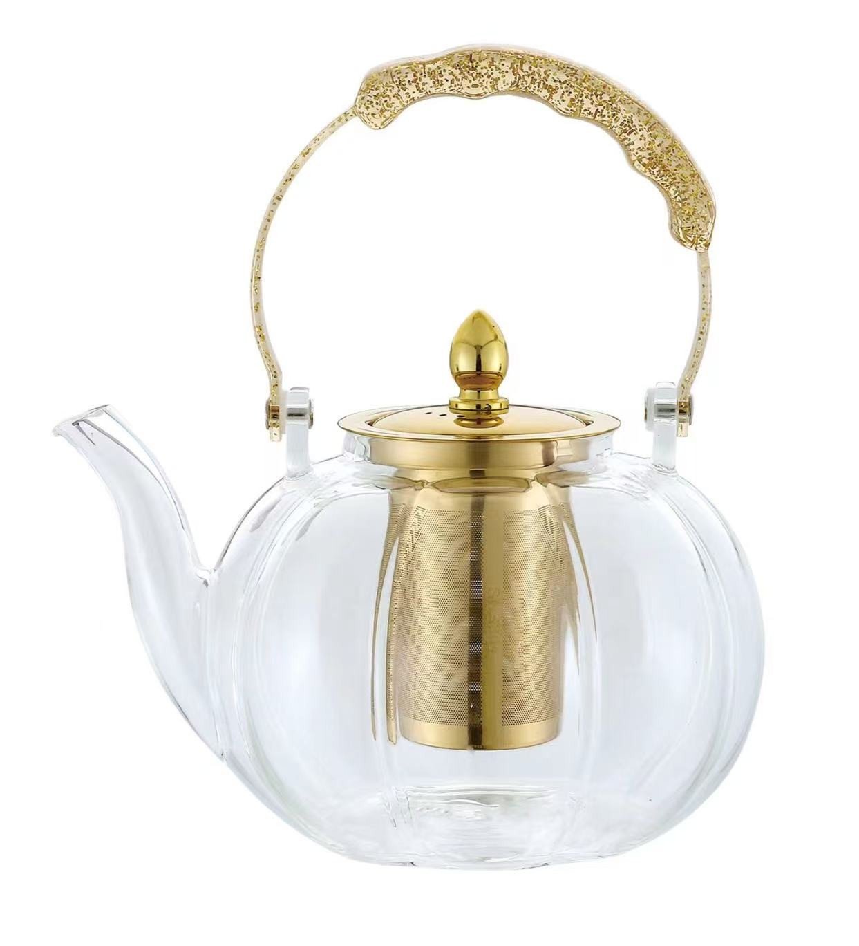 Large Capacity Tea Pot 1400ml High Borosilicate Coffee Tea and Espresso Supplies for Direct Fire Heating