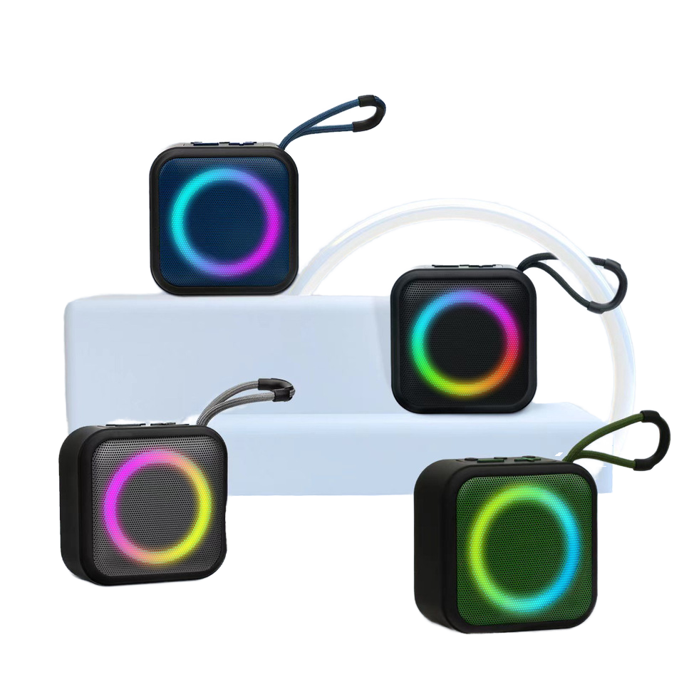 Wireless for Bluetooth Speaker with Portable RGB Light Small Stereo Heavy Subwoofer 5W Output Power-New Product Stock for