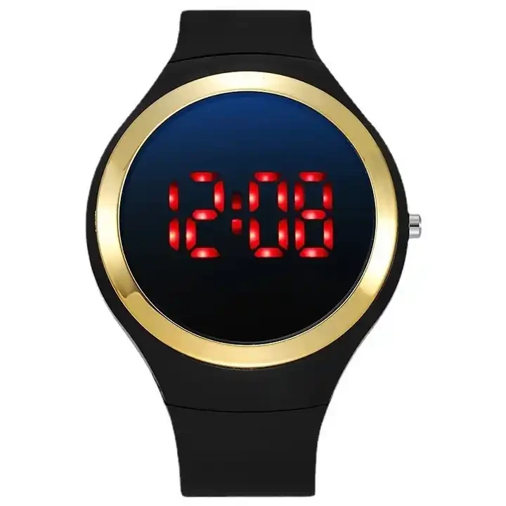 Factory New Product Wholesale Outdoor Sports Men's and Women's Sports Watches Waterproof Silicone LED Watches Children's Silicon