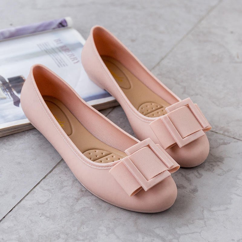 Fashion Round Toe Flat Square Women Shoes Walking Shoe Flats Women Solid Color Outdoor Shoes