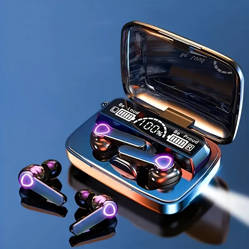 New TWS Wireless Earphones, USB Charging, Display Screen, Stereo Earphones, In-Ear High-Quality Gaming Earphones
