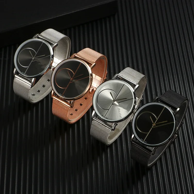 Hot Selling Fashion Mesh Strap Watch for Women Quartz Watch Wholesale Classic Simple Style Watch