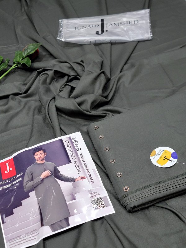 J. JUNAID JAMSHED,  MENS Vol-01 SS'24 Unstitched MEN’S COLLECTION WASH N WEAR FABRIC_