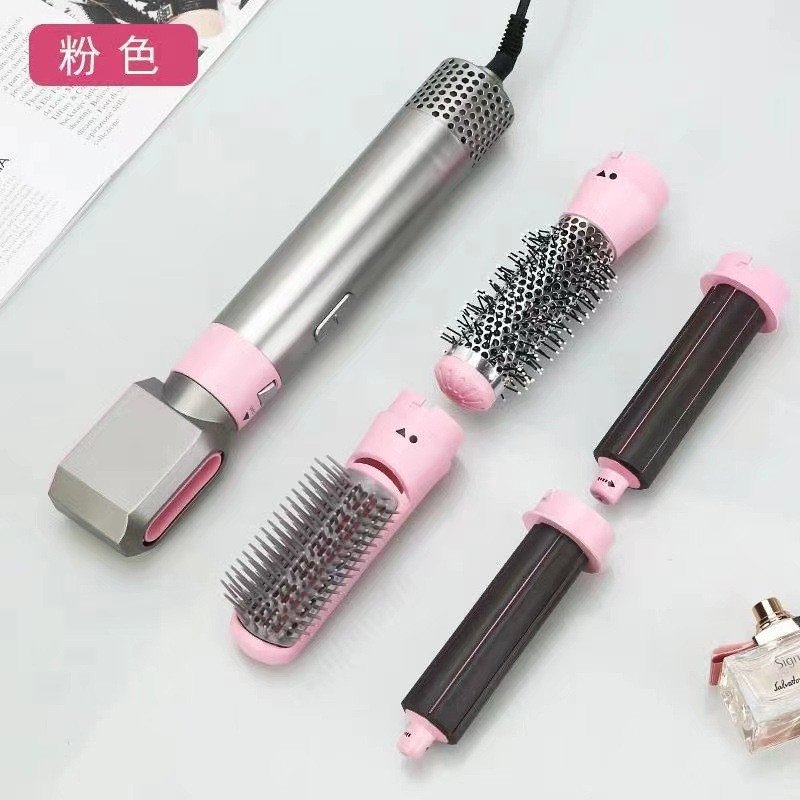 Hot cross-border five-in-one hot air comb automatic curling iron curl straightening dual use hair styling comb electric hair dry