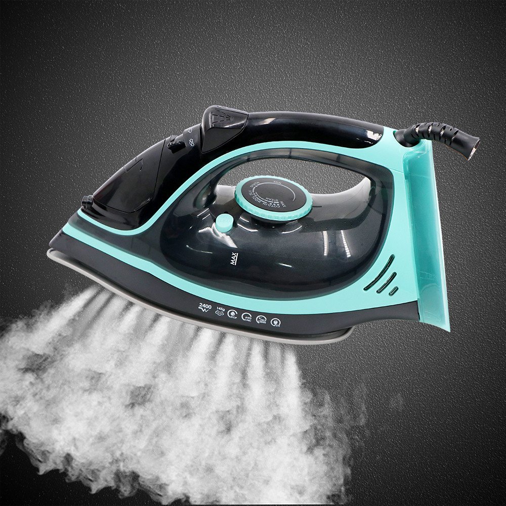 Home appliance plastic electric steam iron with ceramic plate 220V household steam iron