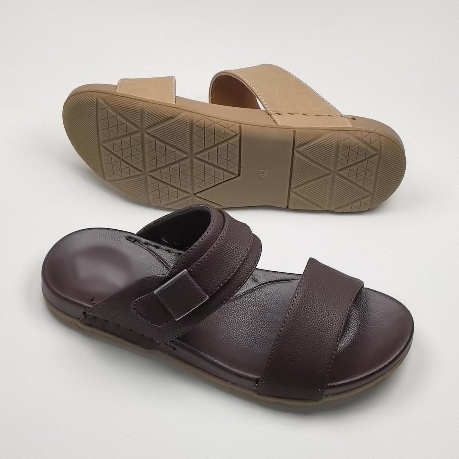 Custom Logo Mens Big Size Anti-Slippery Slippers Beach Thick Platform Slippers Flat Slippers for Men