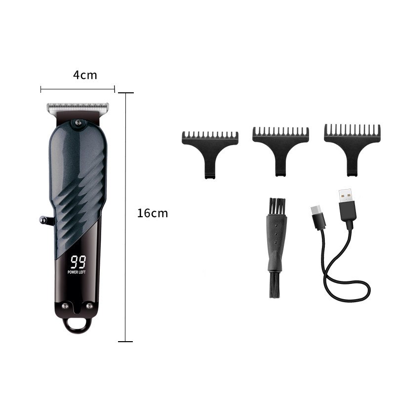 Factory Wholesale Cordless Electric Hair Clippers USB Rechargeable Hair Trimmer Professional Hair Cut Machine for Men