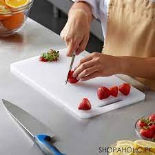 National Orignal Cutting board (Size: 37*23 CM)National Professional Cutting Board Extra Thickness Plastic Chopping Board for Kitchen, Vegetable Cutting/Fruit Cutting Board - White