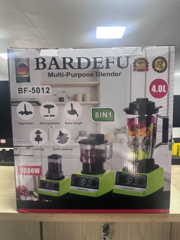 Heavy Duty Juice Fruit Mixeur 9500w Silver crest BF 5012 8 in 1 Fresh Juicer Smoothie Mixer 4L Blender Machine