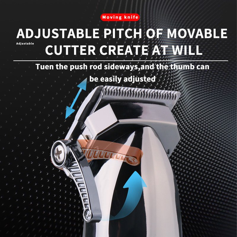 Professional Barber Cordless Machine Hair Trimmer Km-253 Adjustable Cutter Head Rechargeable Best Hair Trimmer
