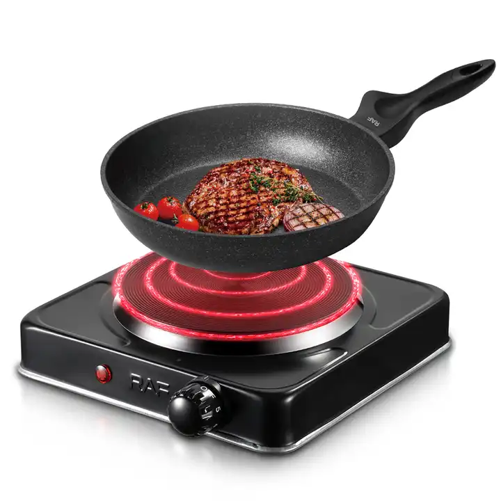 Hot selling safety electric cooking burner solid electric stove single hot rolled plate