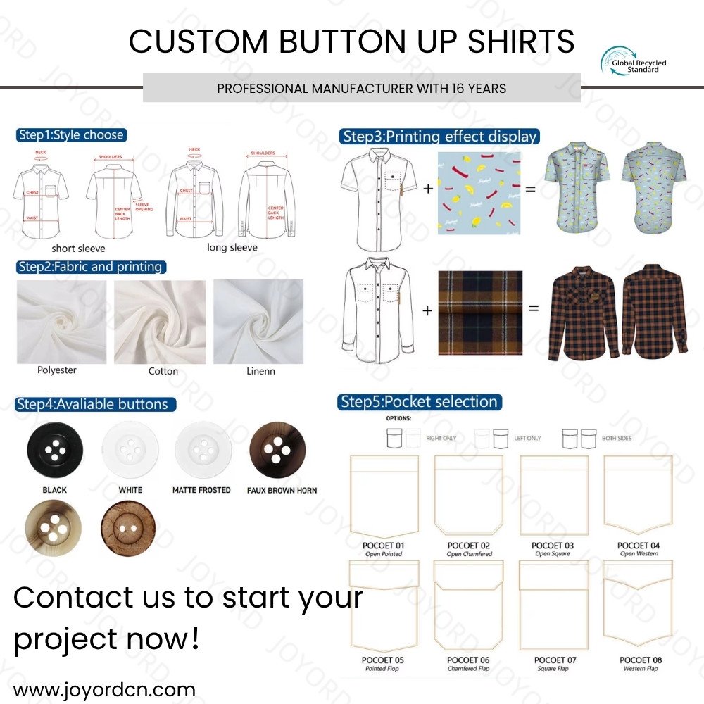 Custom OEM High Quality Colorful Wrinkle Free Stand Poplin Mens Button Pockets Casual Hawaiian Vacation Shirts for Men Summer