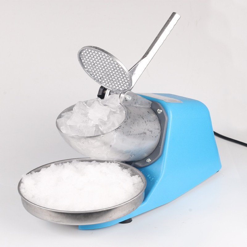 Electric Commercial Ice Crusher Snow Cone Maker Ice Shaving Machine for Restaurants Cafes Bars Hotels Home