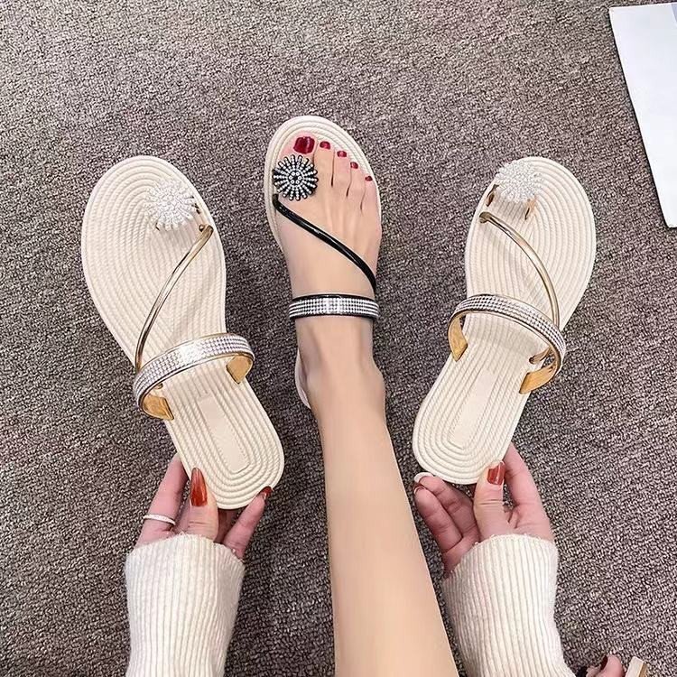 Fashion Women Shoes Factory Price slippers Vacation Casual Outer Flat-bottomed Lady Lazy Sandals