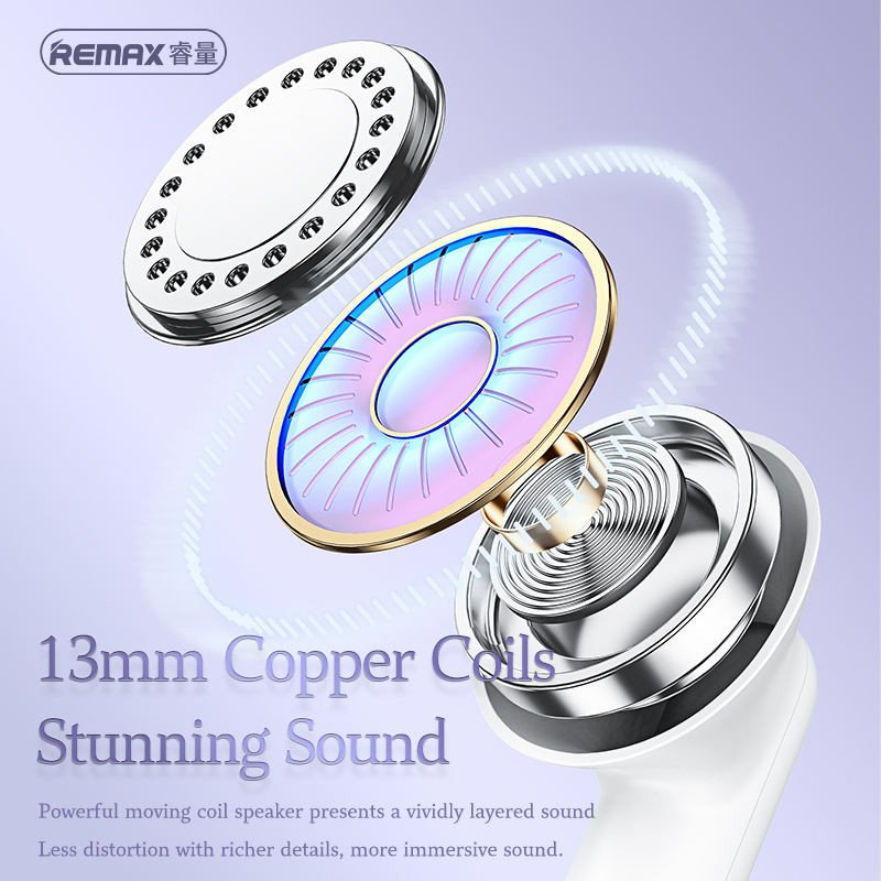 Remax Audifonos TWS Stereo Wireless Earphones Headphones Handsfree Bluetooth 5.3 Wireless Earbuds