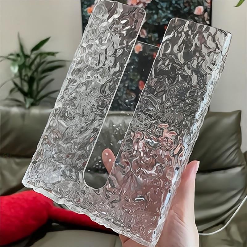 High Transmittance Wall Mounted Plastic Glass Tissue Storage Facecloth Fixed Box